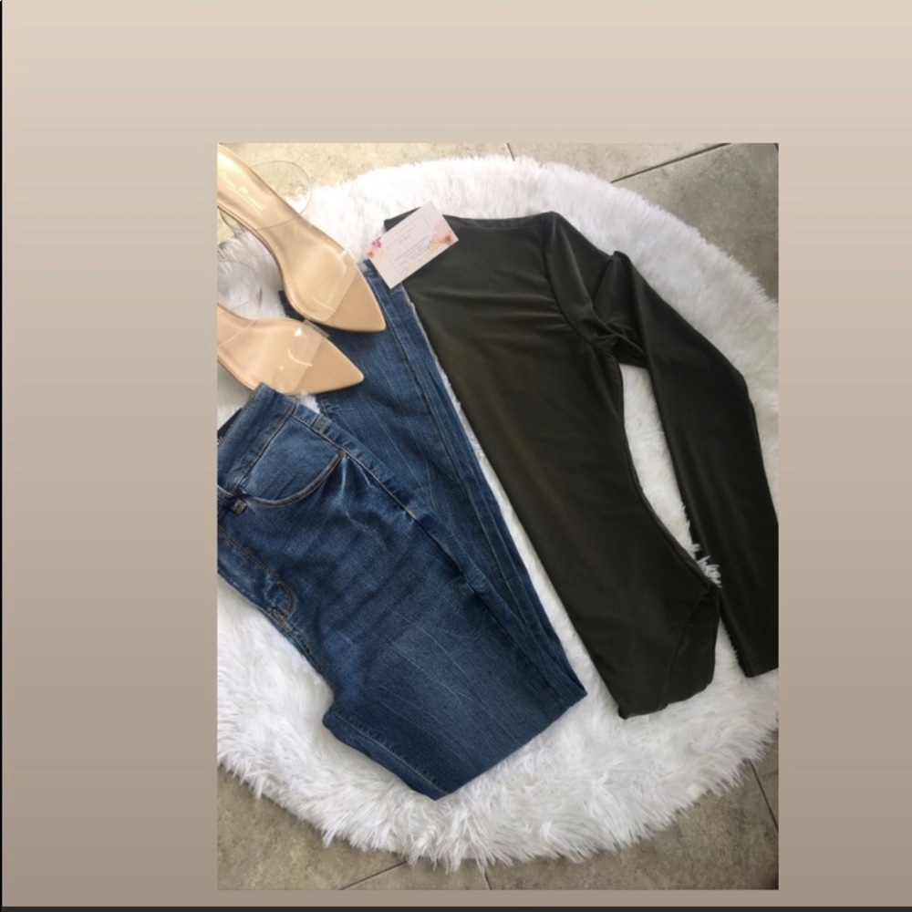 Olive bodysuit